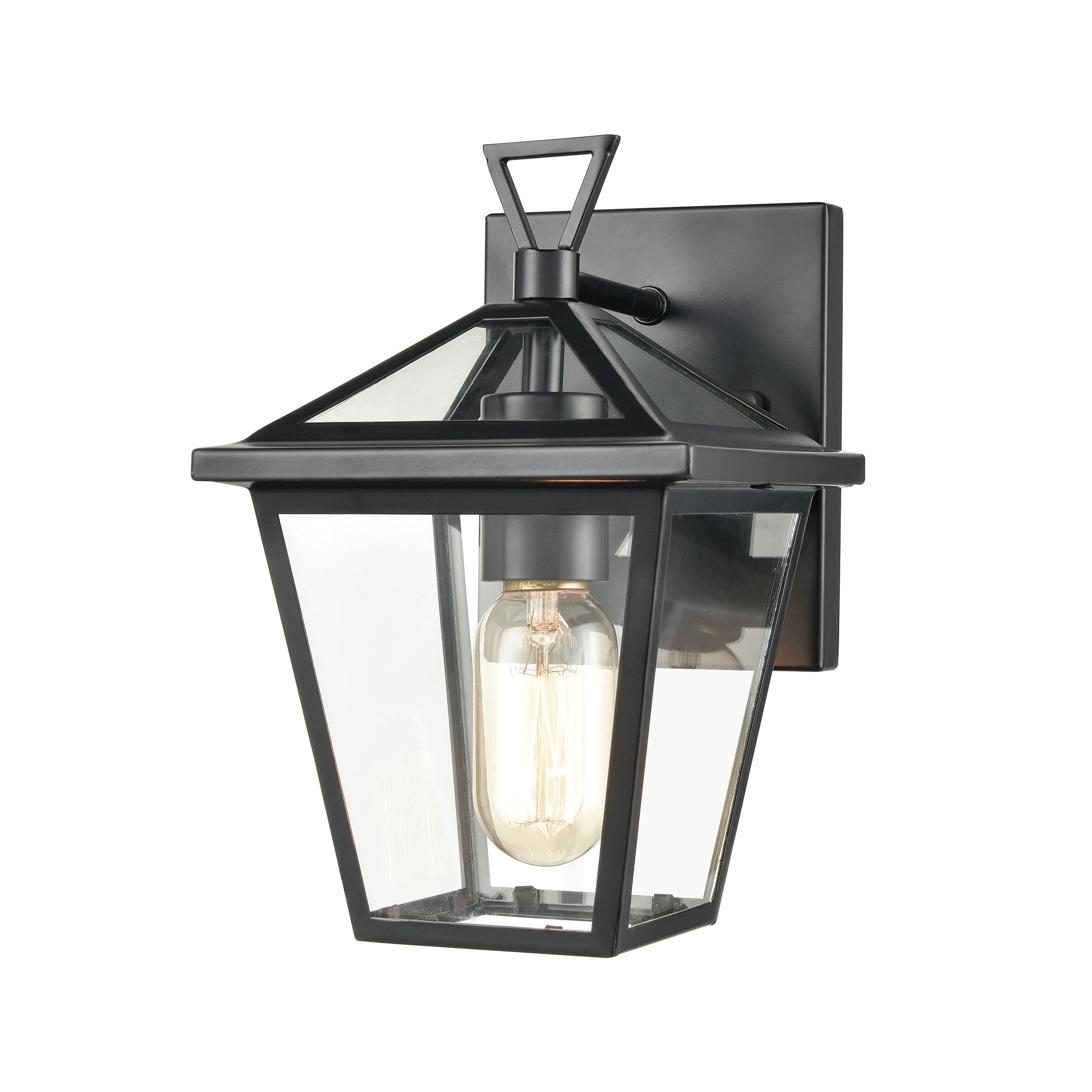 Main Street 10 High 1 Light Outdoor Sconce Black