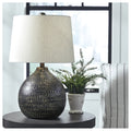 Maire Metal 24 Inch Table Lamp Black And Gold Finish