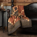 Tan Primitive Decor Vhc Maisie Throw Rod Pocket Cotton Patchwork N A
