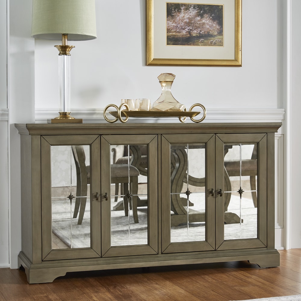 Maizy Antique Mirrored Door Server By Inspire Q Artisan