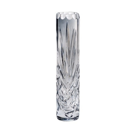 Majestic Gifts Hand Cut Mouth Blown Crystal Bud Vase 8 Height Made In Europe
