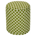Majestic Home Goods Bamboo Indoor Outdoor Ottoman Pouf 16 L X 16 W X 17 H