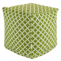 Majestic Home Goods Bamboo Indoor Outdoor Ottoman Pouf Cube