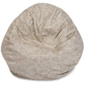 Majestic Home Goods Charlie Cotton Classic Bean Bag Chair Small Large