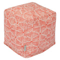 Majestic Home Goods Charlie Indoor Ottoman Pouf Cube