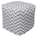 Majestic Home Goods Chevron Indoor Outdoor Ottoman Pouf Cube