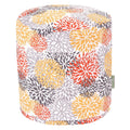 Majestic Home Goods Citrus Blooms Indoor Outdoor Ottoman Pouf 16 L X 16 W X 17 H