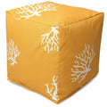 Majestic Home Goods Coral Indoor Outdoor Ottoman Pouf Cube