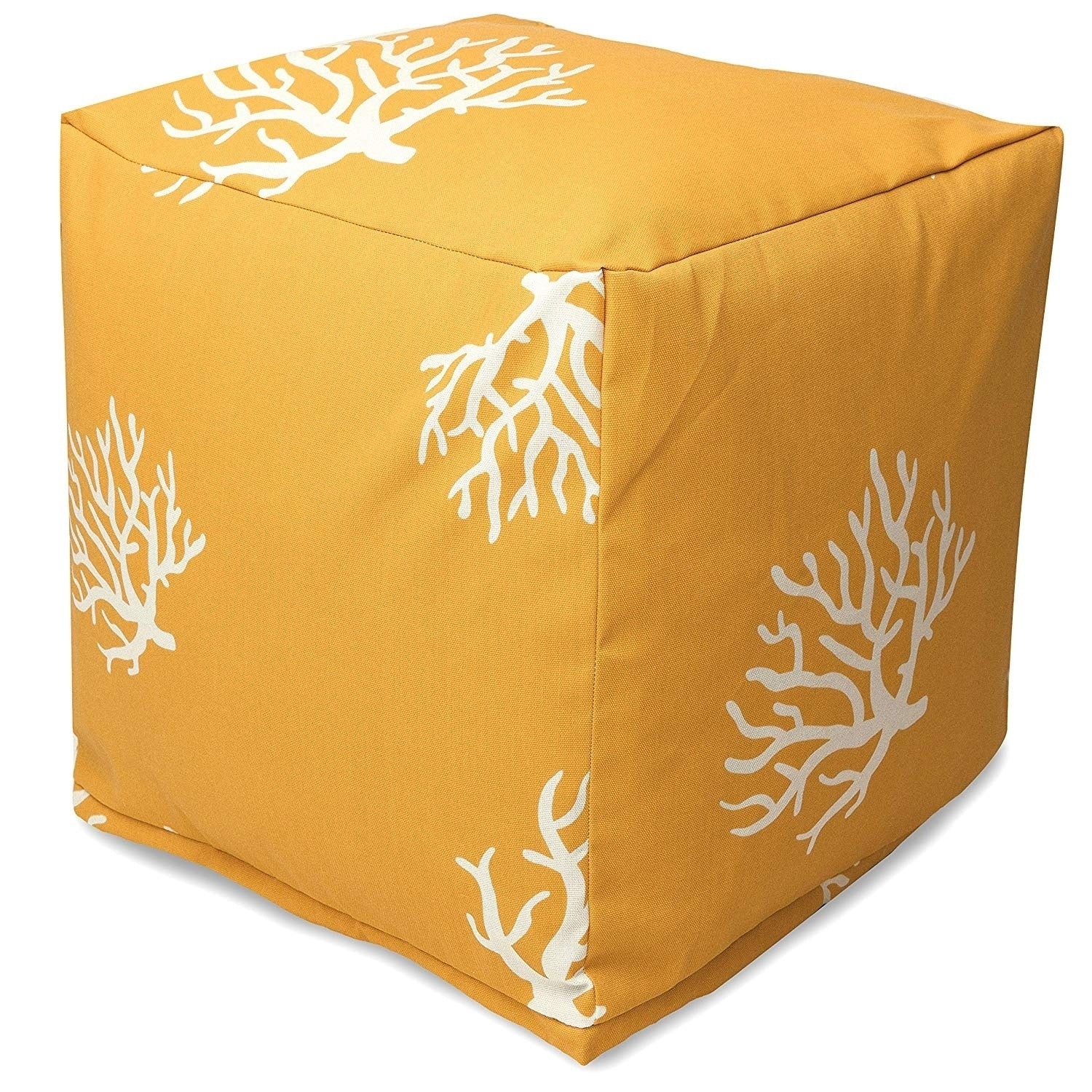 Majestic Home Goods Coral Indoor Outdoor Ottoman Pouf Cube