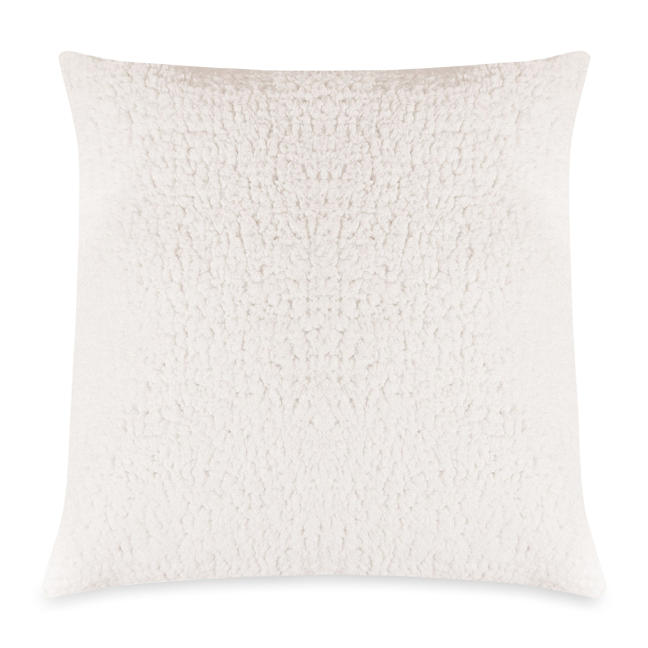 Majestic Home Goods Cream Sherpa Extra Large Throw Pillow 24 X 24