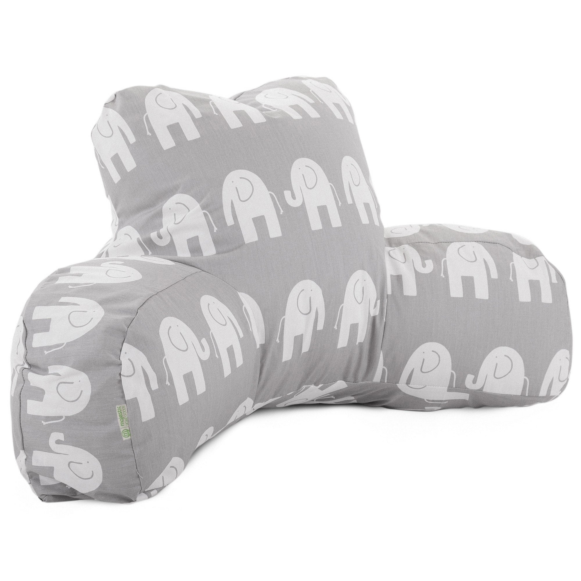 Majestic Home Goods Ellie Cotton Reading Bed Pillow 33 X 6 X 18
