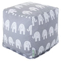 Majestic Home Goods Ellie Indoor Ottoman Pouf Cube