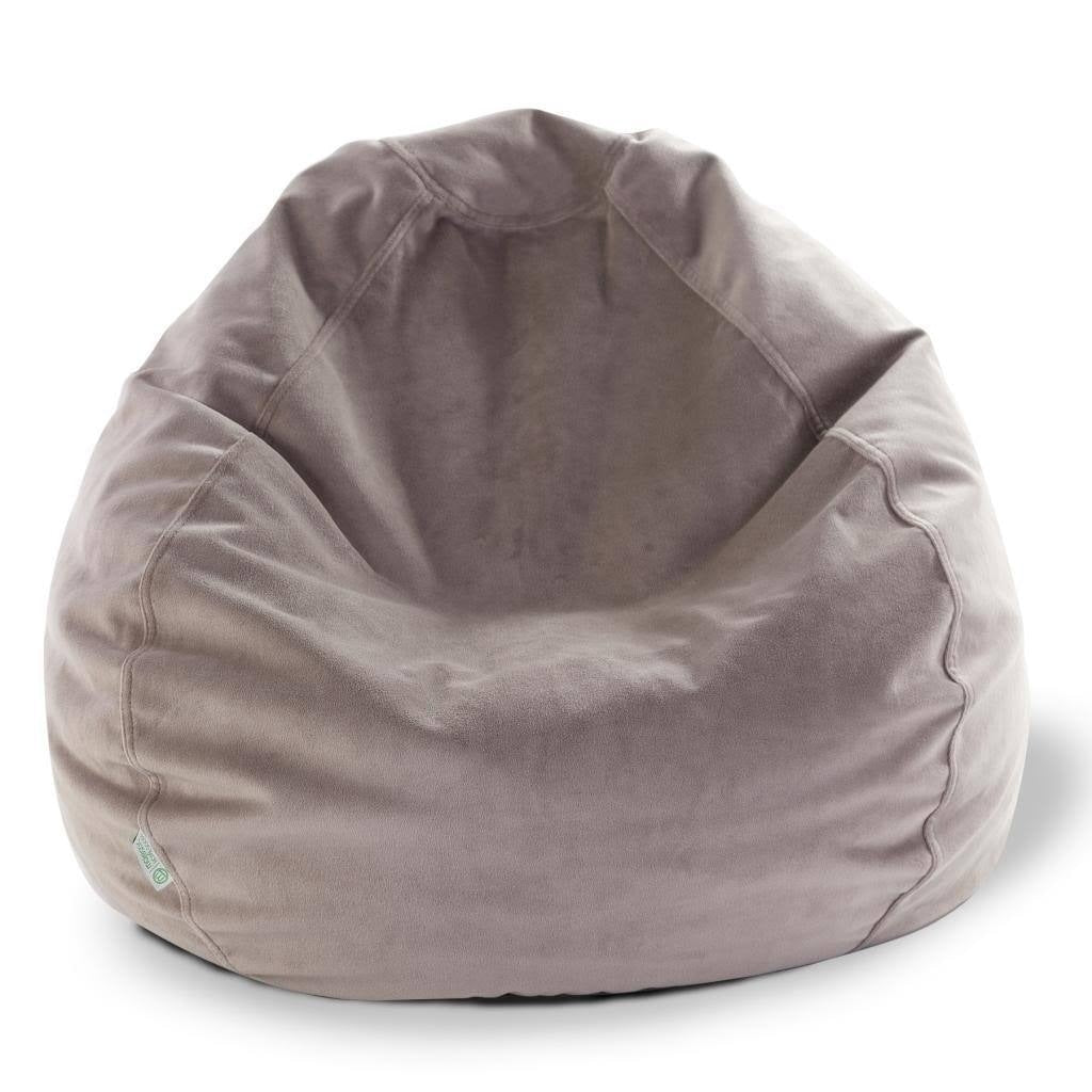 Majestic Home Goods Faux Suede Classic Bean Bag Chair Small Large