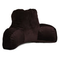 Majestic Home Goods Faux Suede Reading Bed Pillow 33 X 6 X 18