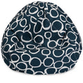 Majestic Home Goods Fusion Cotton Classic Bean Bag Chair Small Large
