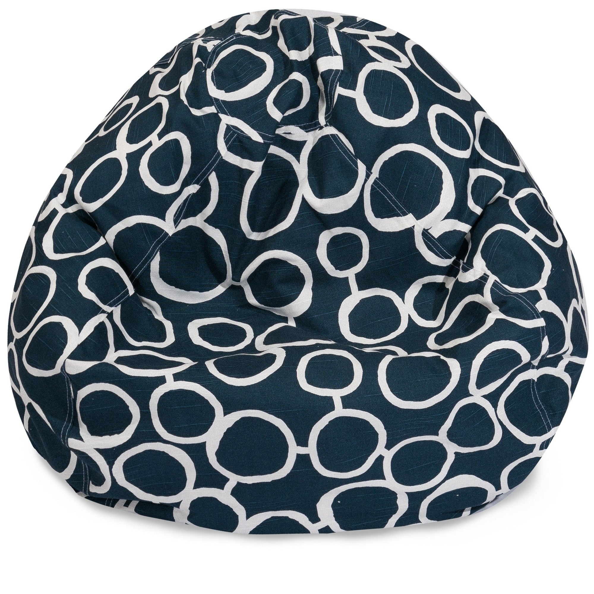 Majestic Home Goods Fusion Cotton Classic Bean Bag Chair Small Large