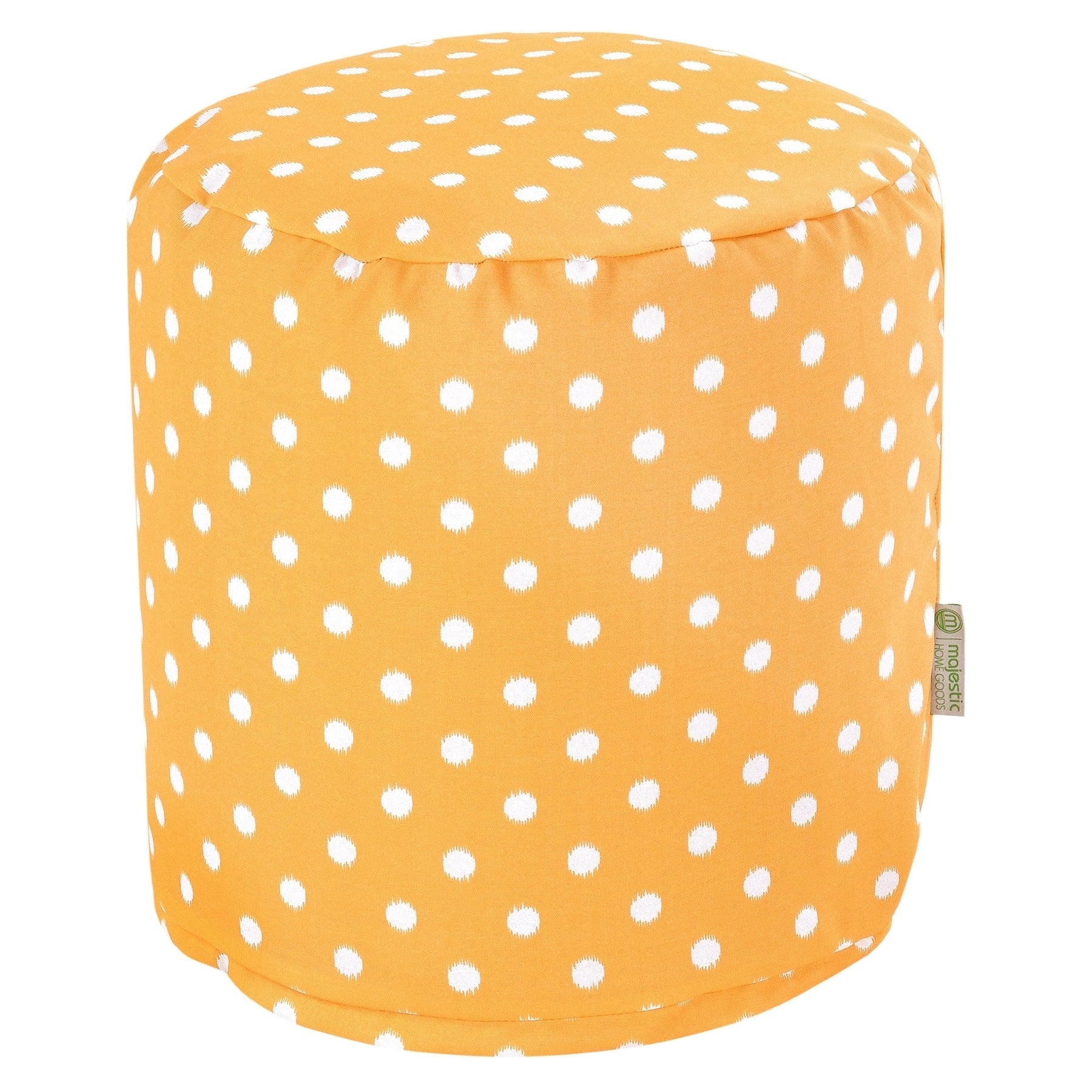 Majestic Home Goods Ikat Dot Indoor Outdoor Ottoman Pouf 16 L X 16 W X 17 H