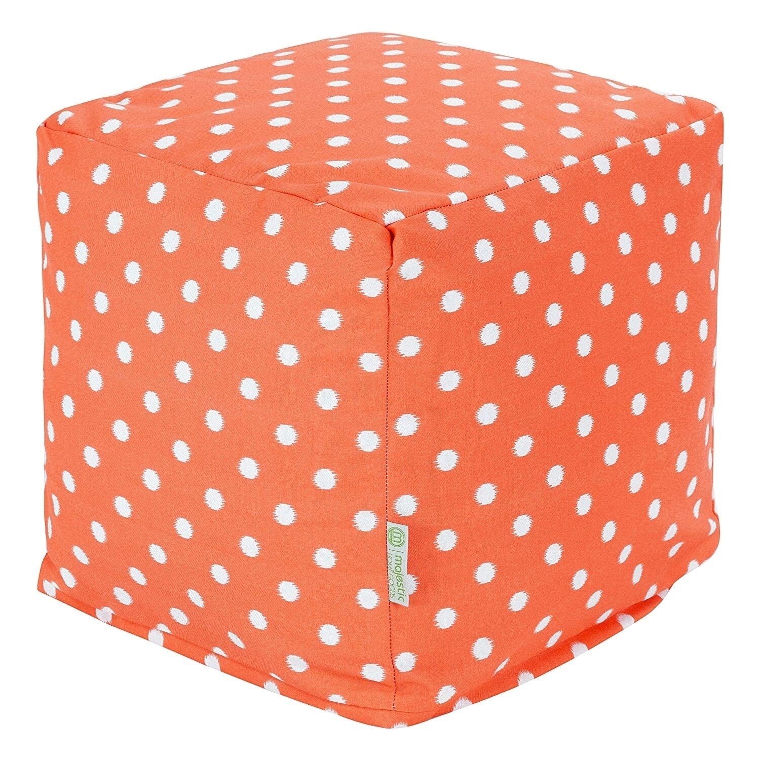 Majestic Home Goods Ikat Dot Indoor Outdoor Ottoman Pouf Cube