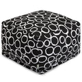 Majestic Home Goods Indoor Fusion Cotton Ottoman Pouf 27 In L X 27 In W X 17 In H