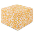 Majestic Home Goods Indoor Outdoor Aruba Ottoman Pouf 27 In L X 27 In W X 17 In H