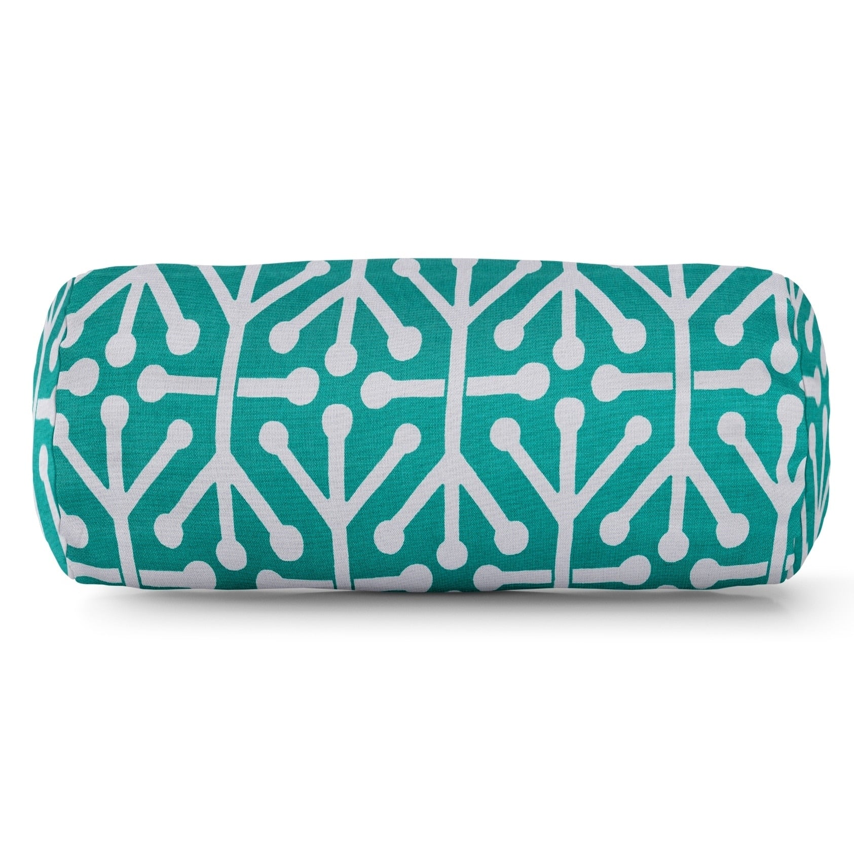Majestic Home Goods Indoor Outdoor Aruba Round Bolster Decorative Throw Pillow