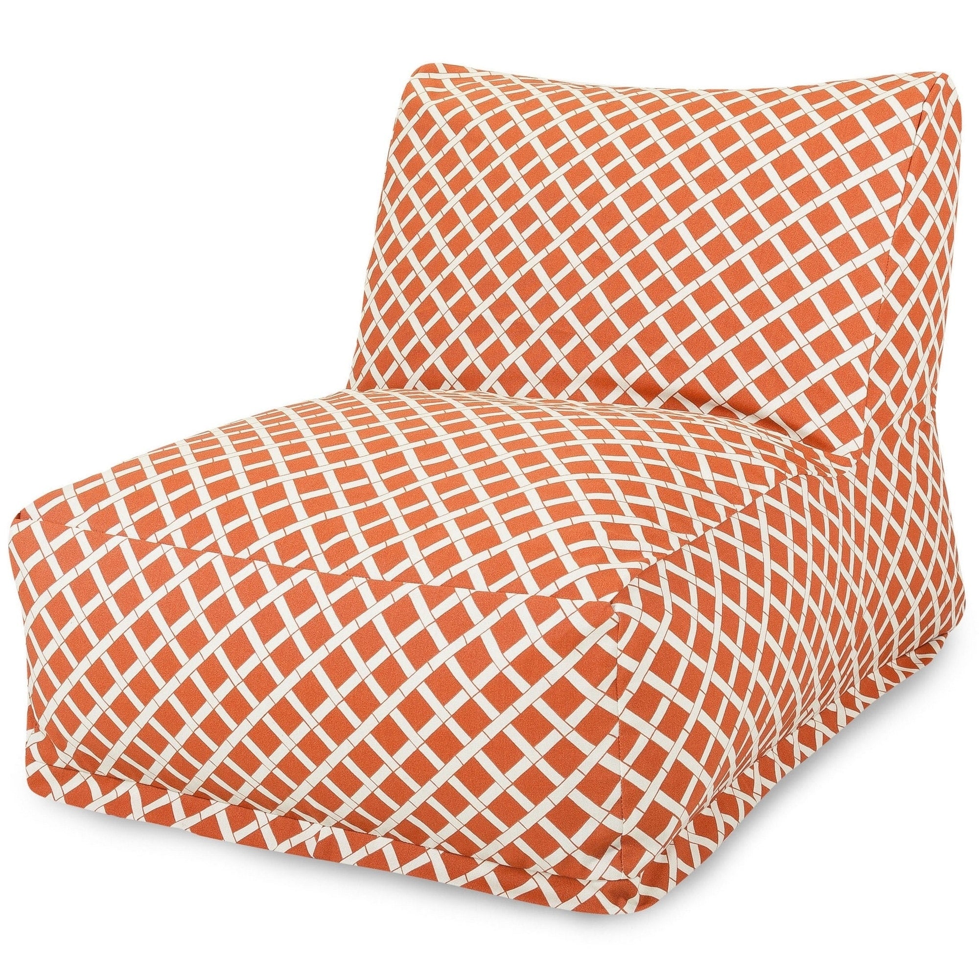 Majestic Home Goods Indoor Outdoor Bamboo Bean Bag Chair Lounger 36 In L X 27 In W X 24 In H