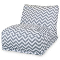 Majestic Home Goods Indoor Outdoor Chevron Bean Bag Chair Lounger 36 In L X 27 In W X 24 In H