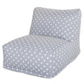 Majestic Home Goods Indoor Outdoor Ikat Dot Bean Bag Chair Lounger 36 In L X 27 In W X 24 In H