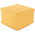Majestic Home Goods Indoor Outdoor Ikat Dot Ottoman Pouf 27 In L X 27 In W X 17 In H