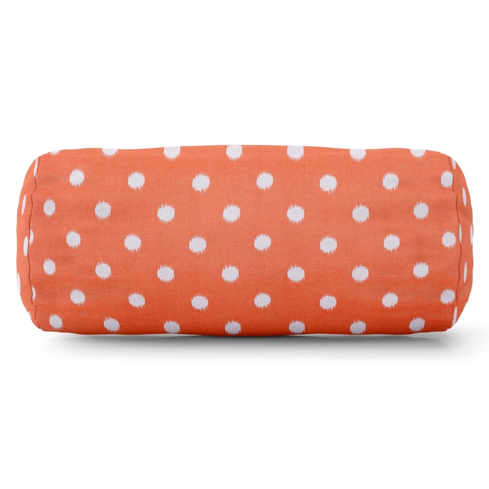 Majestic Home Goods Indoor Outdoor Ikat Dot Round Bolster Decorative Throw Pillow