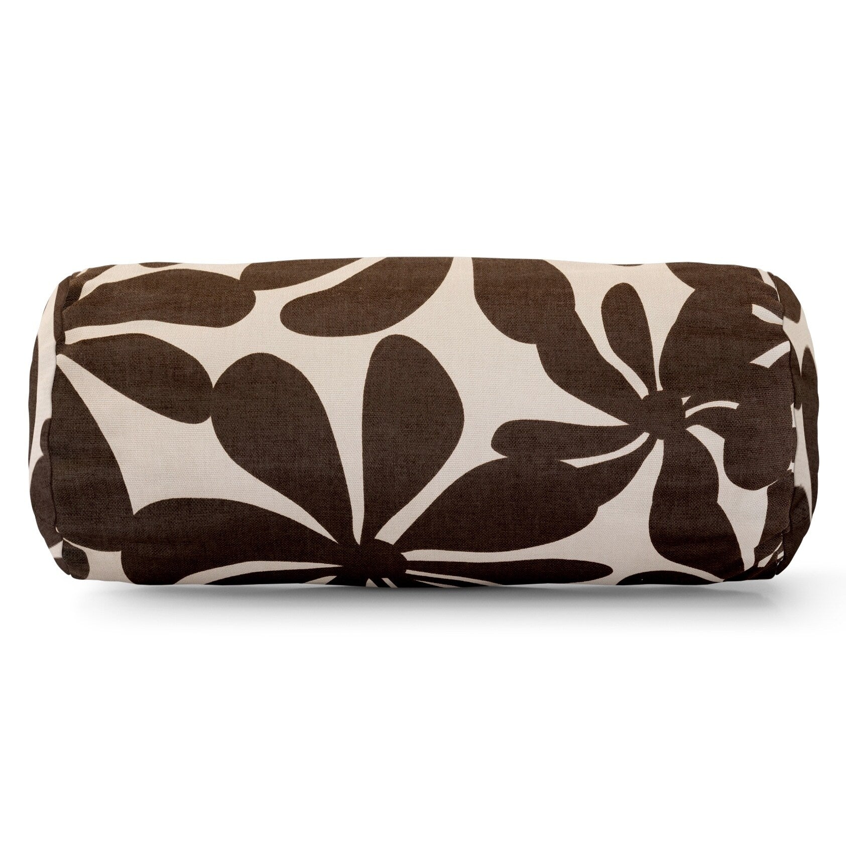 Majestic Home Goods Indoor Outdoor Plantation Round Bolster Decorative Throw Pillow