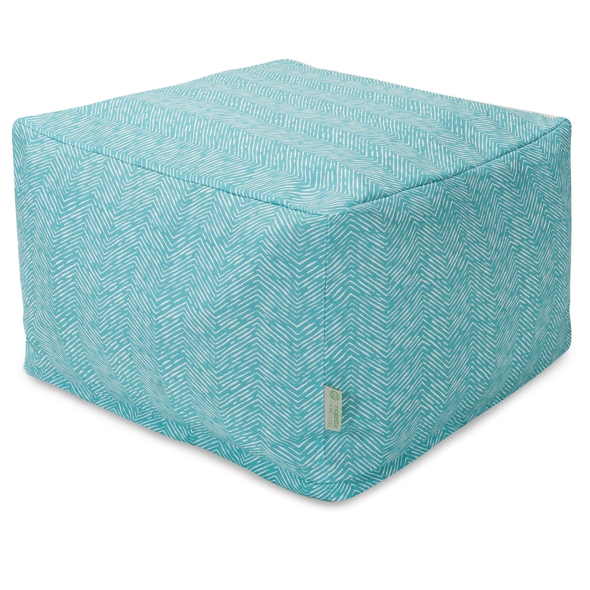 Majestic Home Goods Indoor Outdoor Southwest Ottoman Pouf 27 In L X 27 In W X 17 In H