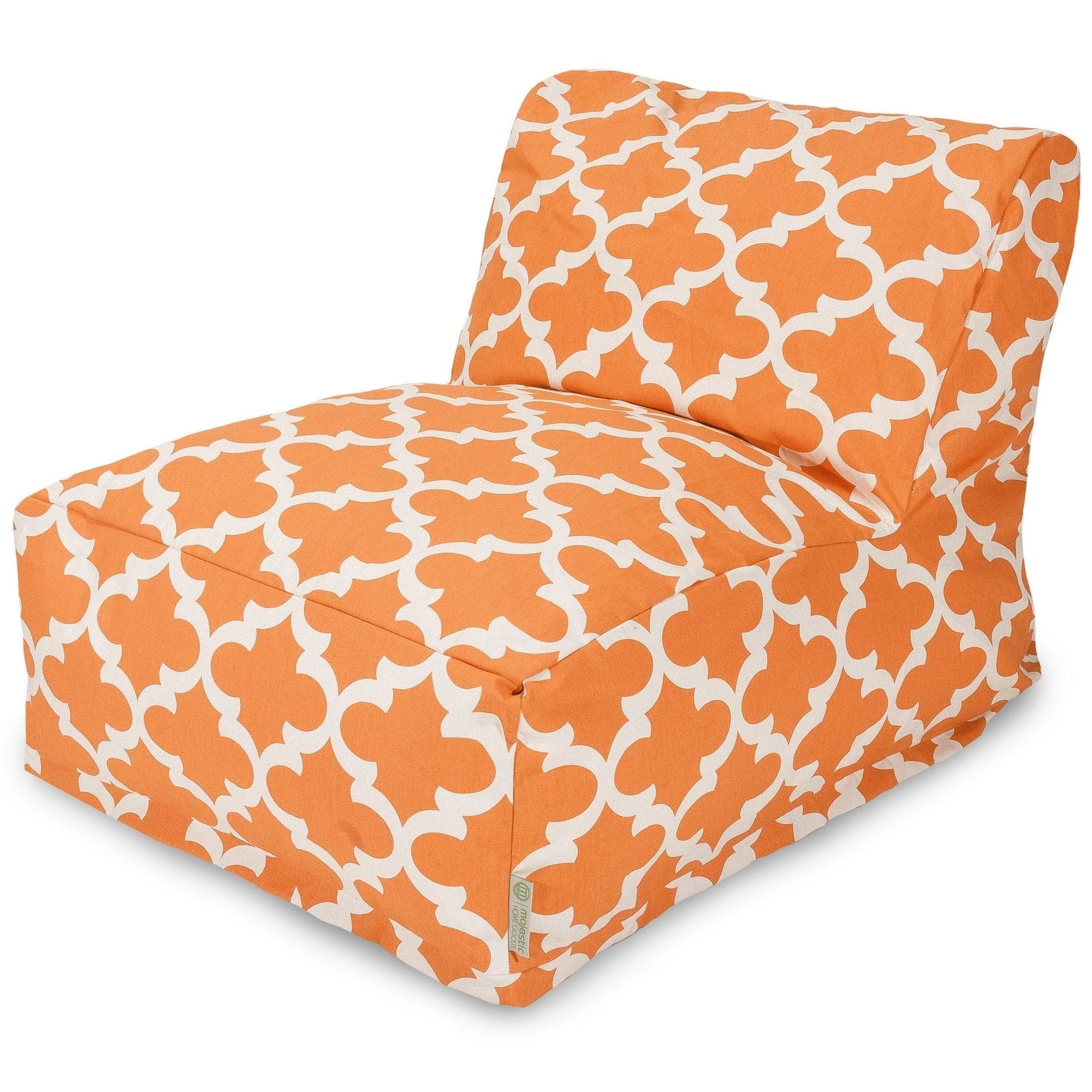 Majestic Home Goods Indoor Outdoor Trellis Bean Bag Chair Lounger 36 In L X 27 In W X 24 In H