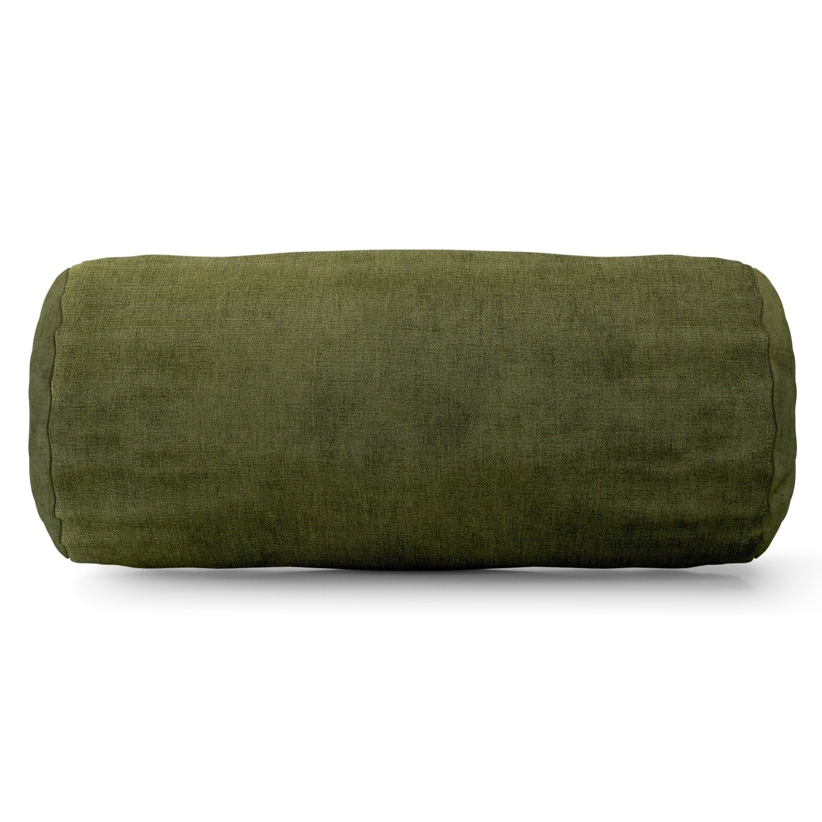Majestic Home Goods Indoor Villa Velvet Round Bolster Decorative Throw Pillow