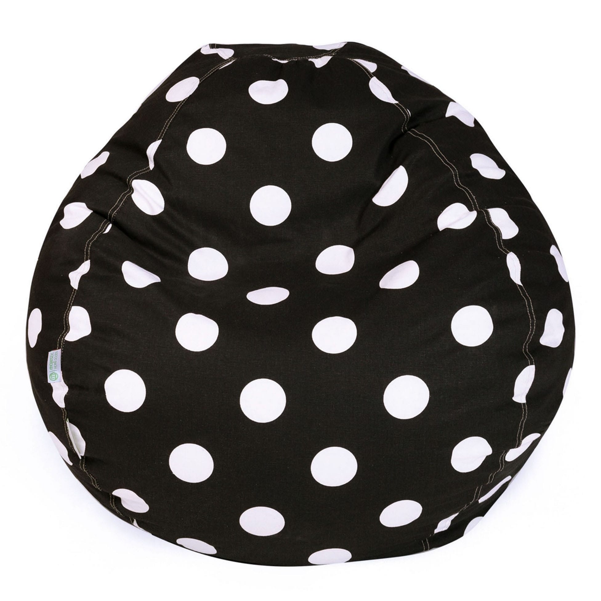 Majestic Home Goods Large Polka Dot Classic Bean Bag Chair Small Large
