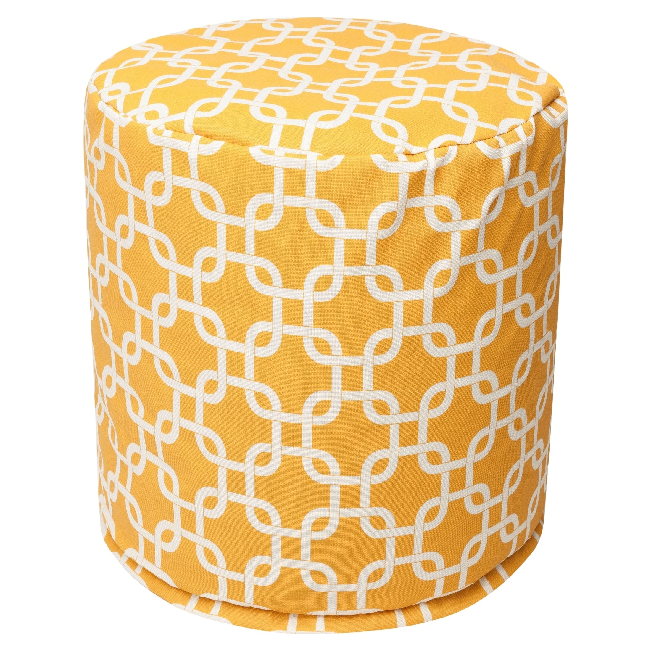 Majestic Home Goods Links Indoor Outdoor Ottoman Pouf 16 L X 16 W X 17 H