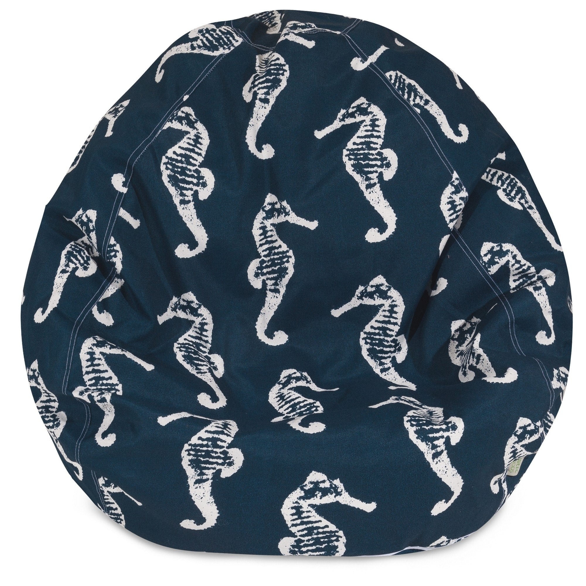 Majestic Home Goods Sea Horse Classic Bean Bag Chair Small Large