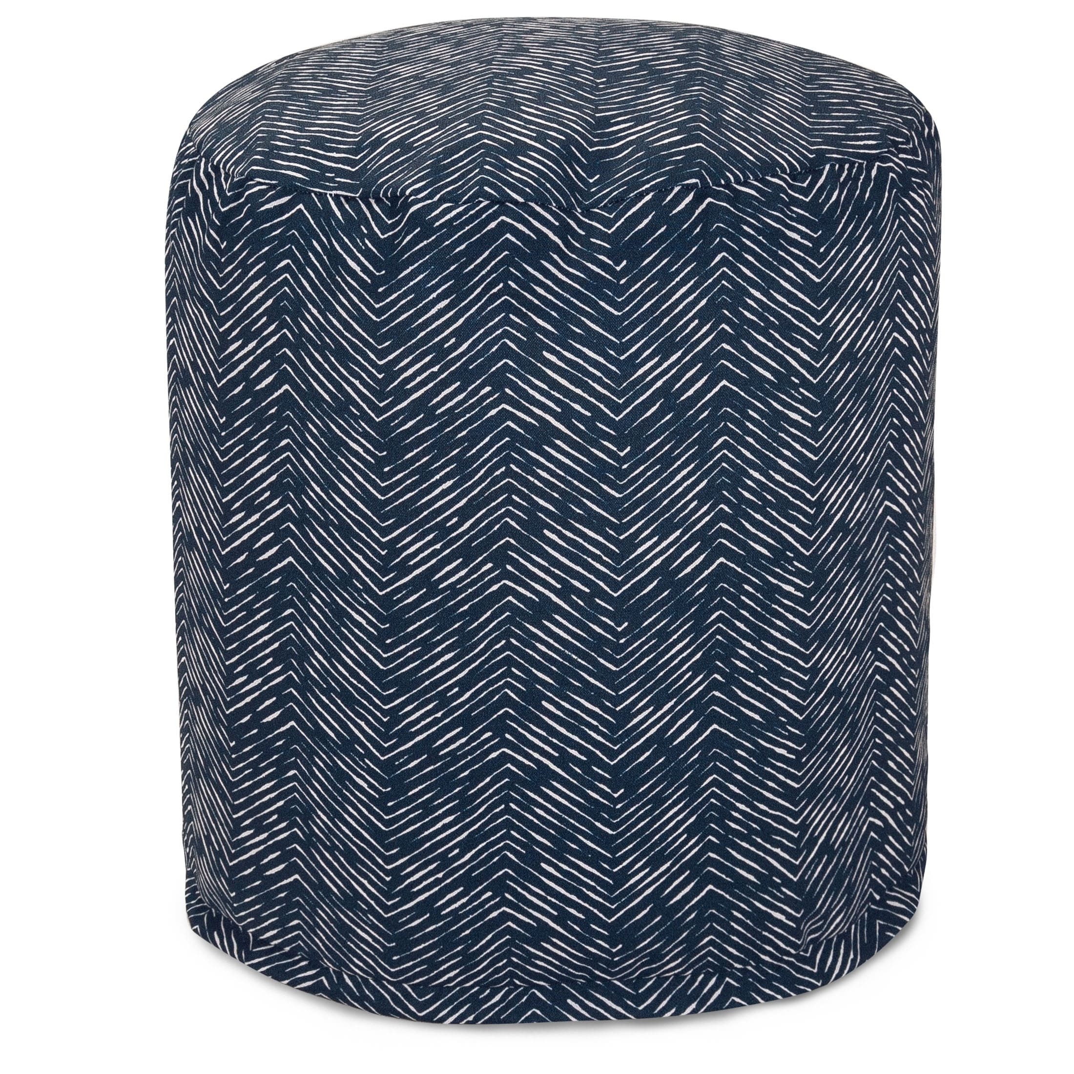 Majestic Home Goods South West Indoor Outdoor Ottoman Pouf 16 L X 16 W X 17 H
