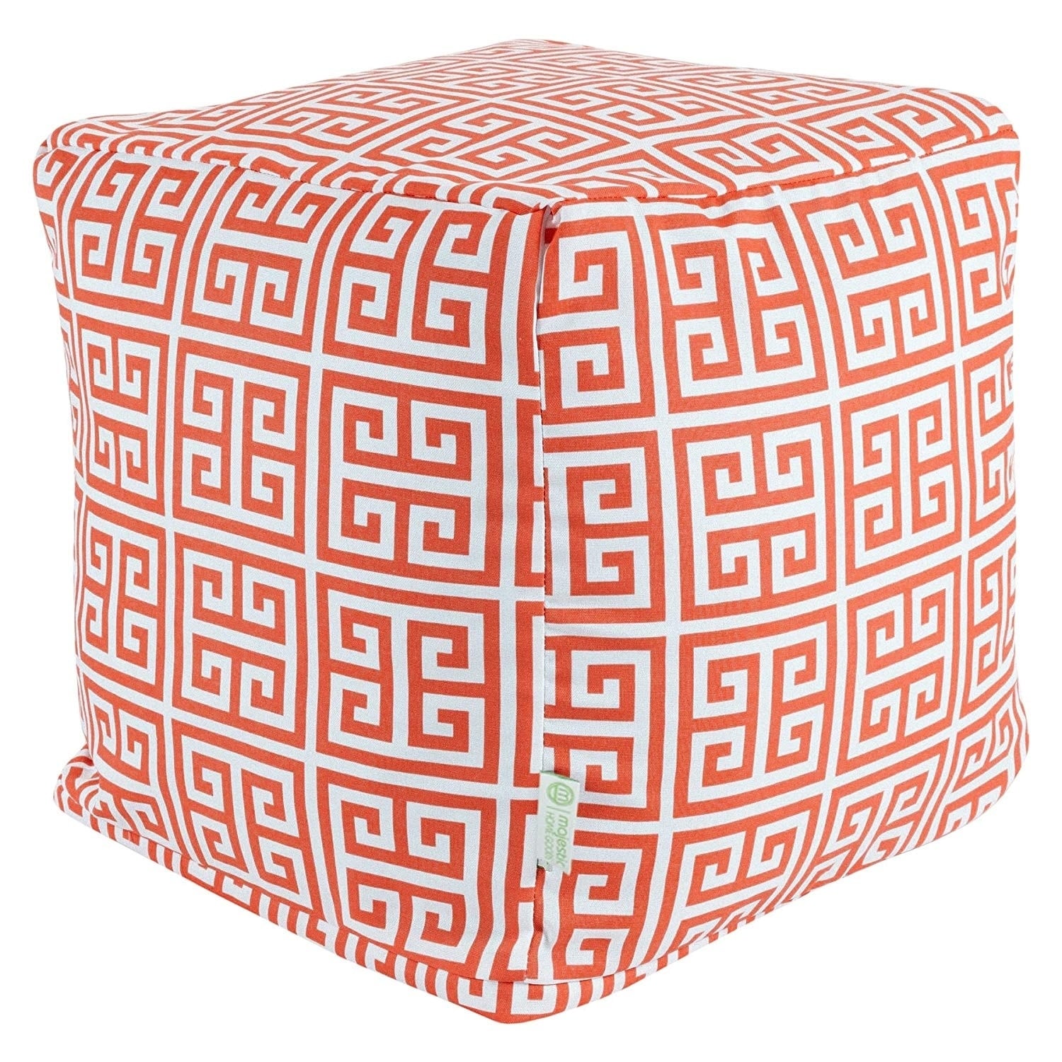 Majestic Home Goods Towers Indoor Outdoor Ottoman Pouf Cube