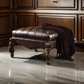 Majestic Ottoman 2 Tone Dark Brown Cherry Oak