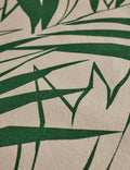 Majesty Palm Raw Canvas Fabric Swatch by Wallshoppe, Green