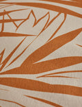 Majesty Palm Raw Canvas Fabric Swatch by Wallshoppe, Terracotta