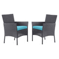 International Caravan Majorca Resin Wicker Patio Dining Chair Set Of 2