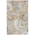 Hand Tufted Suffolk Grey Paisley Wool Area Rug 8 X 10 8 X 10
