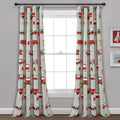 Make A Wish By Lush Decor Fire Truck Window Curtain Panel Pair 84 X 52