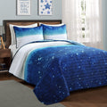 Make A Wish By Lush Decor Space Star Ombre Reversible Print Quilt Set