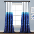Make A Wish By Lush Decor Space Star Ombre Window Curtain Panel Pair 84 X 52