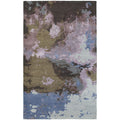 Make A Splash Blue Purple Wool Viscose Abstract Rug 10 X 13 10 X 13