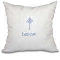 Make A Wish Word Print 20 Inch Throw Pillow