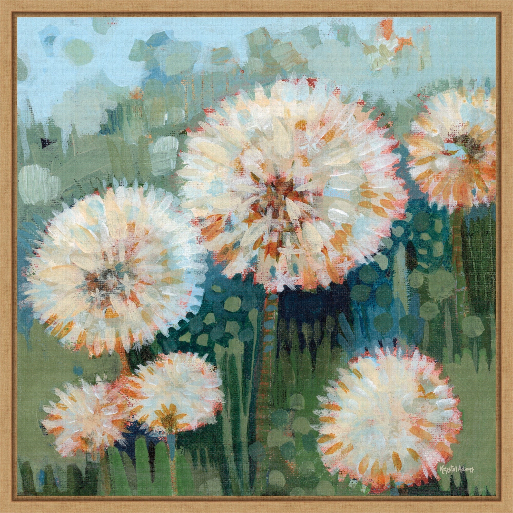 Make A Wish By Krystal Adams Framed Canvas Wall Art Print